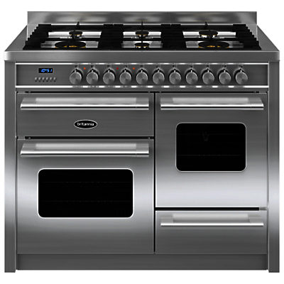 Britannia RC-11XGG-DE Delphi Dual Fuel Range Cooker Stainless Steel Britannia RC-11XGG-DE Delphi Dual Fuel Range Cooker Stainless Steel